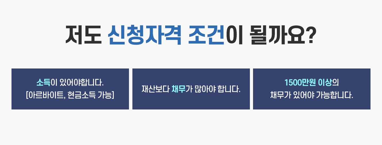 개인회생 자격 및 조건 안내